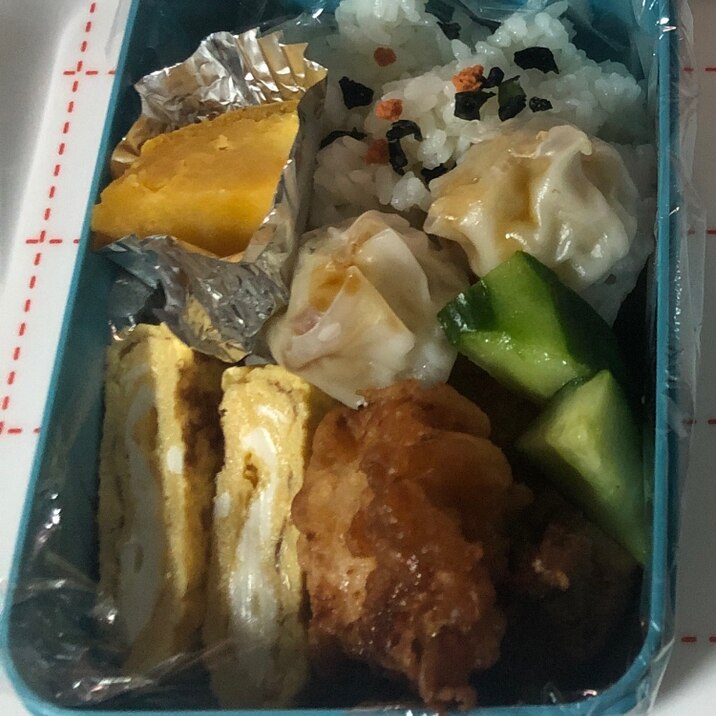 さつまいもスイーツ入りお弁当(鶏ももみそ醤油煮込み